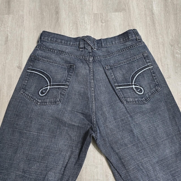 Vintage Y2K Noiz Jeans Blue Jeans Pants Embroidered Size 36x32 - Picture 4 of 7